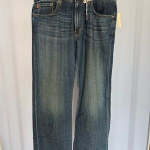 Ag Adriano Goldschmied Blue NWT 34x32 Straight Jeans